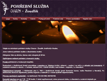Tablet Screenshot of charon-zoudlik.cz